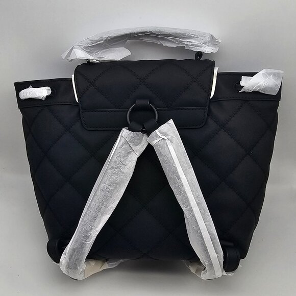 Tory Burch Willa Matte Backpack 145276 Black Quilted main image 4